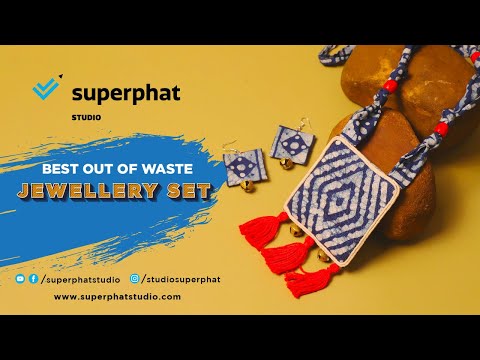 Making A Jewellery Set | Best Out Of Waste | Superphat Studio