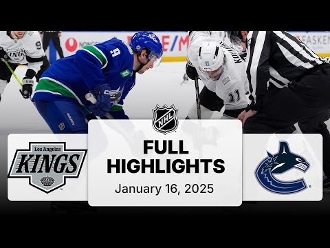 NHL Highlights | Kings vs. Canucks | January 16, 2025