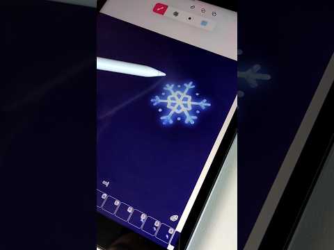 Smooth snowflake animation on IPad ❄️ / FlipaClip #flipaclip #animation #ipad