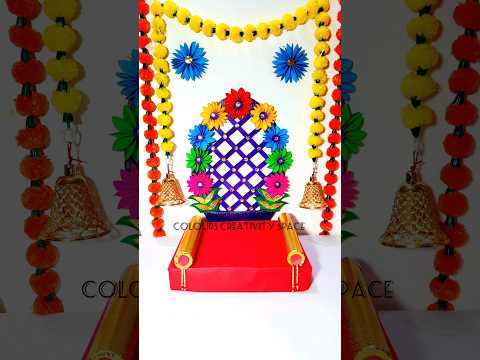 Ganapati Decoration Idea 2024 at home #ganpati #ganaptidecoration #ganesha #shorts #viralshorts