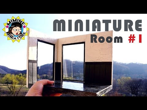 미니어쳐 카페 룸 만들기 #1 [미니어쳐 카페 프로젝트!] Miniature - Room(cafe) /미미네 미니어쳐