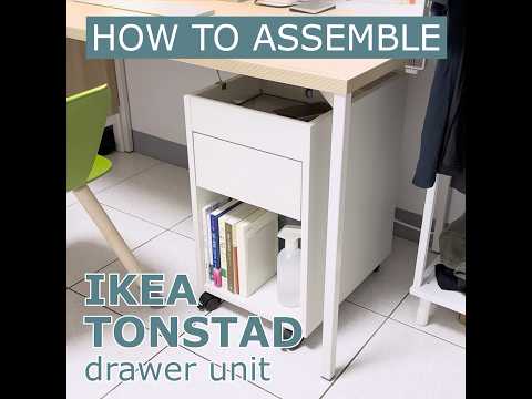 1-Minute IKEA TONSTAD Drawer Unit Assembly Demo – Master All the Steps Quickly!