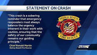 Delray Beach Fire Rescue chief releases statement on Brightline crash with fire truck