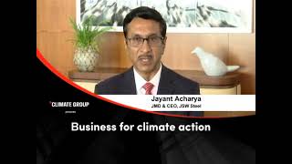 Business for climate action in India - Jayant Acharya, JSW steel