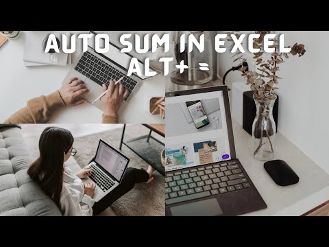 How Auto sum is used in MS Excel