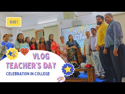 TEACHER DAY COLLEGE VLOG || TEACHER DAY COLLEGE CELEBRATION 🎉 || Teacher Day Celebration 🎉 || #viral