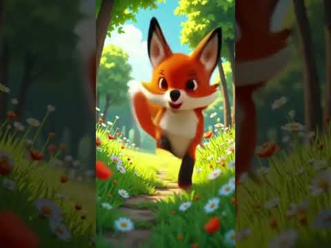 The Happy little Fox #fox #ytshorts #shortfeed