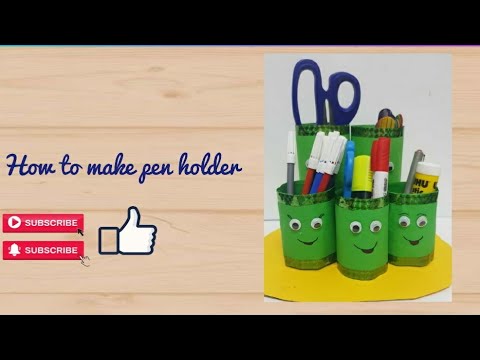 pen stand from plastic bottles|waste plastic bottle reuse idea|DIY pen holder|World of Art and craft