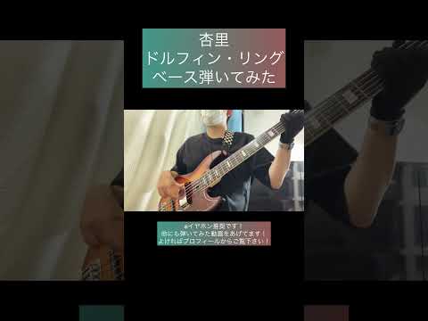 ドルフィン・リング / 杏里 【ベース弾いてみた】 #shorts #ベース #ベース弾いてみた #bass #basscover #杏里