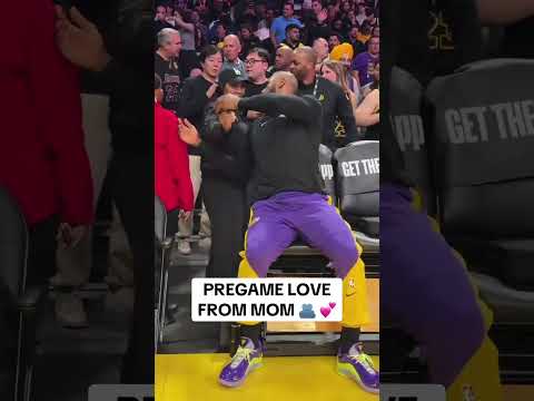 pregame love form mom 💏💕 #nba #basketball #lakers #shorts #trading #viralvideo #video #viralshorts