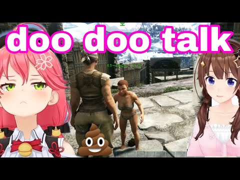 Sakura Miko Tell Tokino Sora About Unko With A Straight Face | Ark [Hololive/Sub]