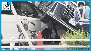 37歳女が運転の車が事故避けようと歩道に乗り上げる　信号待ちの自転車と衝突し自転車の74歳男性が死亡