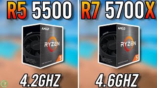 Ryzen 5 5500 vs Ryzen 7 5700X - Tested in Late 2024