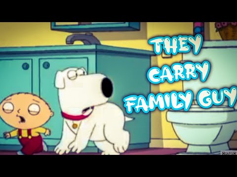 Brian and Stewie carrying family guy.