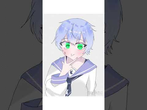 風邪気味で急いで動画作った🥲︎ #vtuber #イラスト