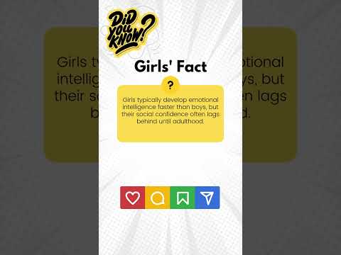 Why Girls Develop Emotional Intelligence Faster Than Boys | Fact No. 8 | 55 Series of Facts #facts