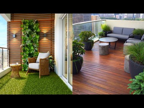 Balcony Decorating Ideas | Small Balcony Makeover Ideas | Balcony Garden Patio Deck Balcony Seating