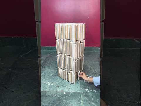 Big Golden DIY Flower Vase Craft using Cardboard #short #reel #viral #youtubeshort #trending #diy