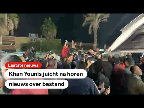 Nog geen officiëel akkoord, maar Khan Younis juicht na horen nieuws over bestand