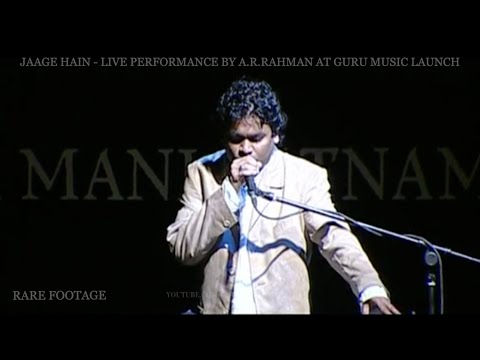 Jaage Hain - Performed Live by A.R.Rahman at Guru Music Launch | #rARe