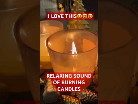 RELAXING SOUND of Burning candles. #asmr #shorts #shortsfeed