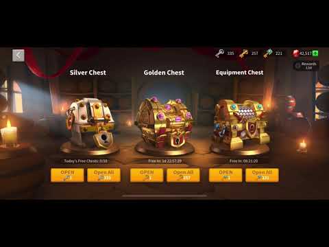 Opening 335 / 257 / 221 Silver / Gold / Crystal Keys in the Tavern - Rise of Kingdoms