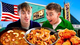 Two Brits try Louisiana Soul food for the first time!