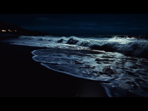 Deep Sleep with Ocean Waves | Ocean Sounds For Deep Sleeping With A Dark Screen And Rolling Waves