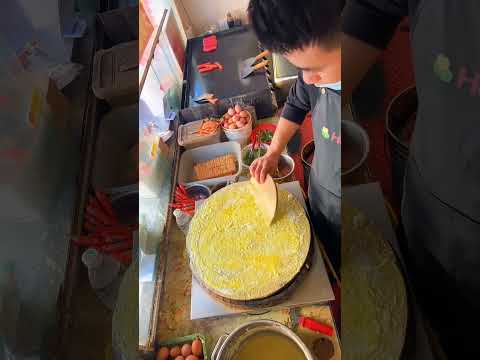 Asian street food crepe pancake