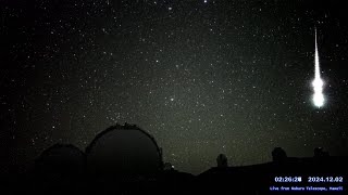 ハワイ・マウナケア星空ライブカメラ 202412月2日UTの流星ダイジェスト/Meteors over Maunakea, Hawaii, Dec 2, 2024 UT