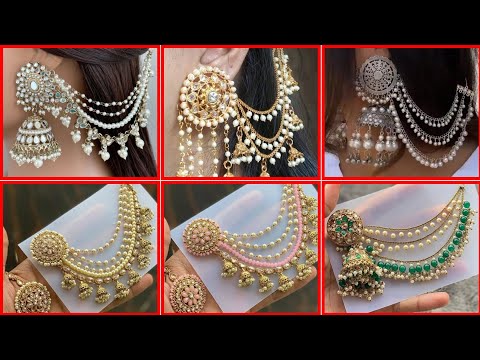 Indian Kundan Jhumar Dangle & Drop Heavy Earrings Chandelier Earring for Women Wedding Bollywood