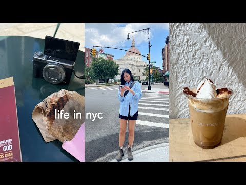 nyc vlog | exploring cafes, bryant park picnics, fall weather, getting nails done, seeing friends