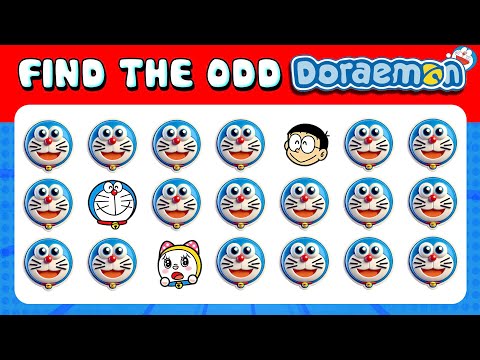 197 Puzzles for GENIUS | Find the ODD One Out - Doraemon Edition Quiz 🎉✨ | Quiz Lion