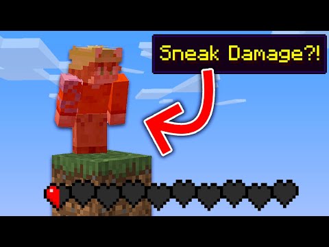 Minecraft, But Every Time You Sneak You Take Damage...