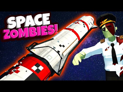 ESCAPING the Zombie Apocalypse in a Space Shuttle in Stormworks Multiplayer!