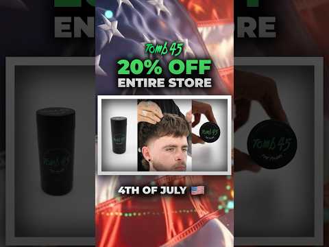 🇺🇸Our 4th of July sale is live!🚨Get 20% off the entire store now! 🎆✨#barbershop #barber