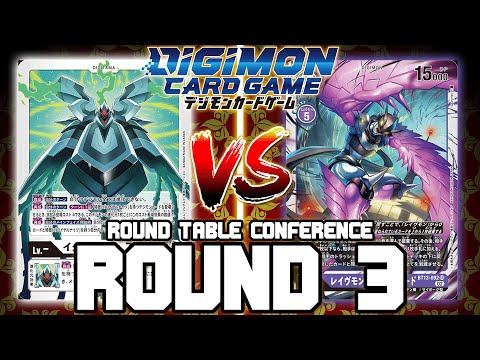 Yggdrasil VS Ravemon: Burst Mode!! | Digimon Card Game: BT-13 Round Table Conference (ROUND 3)