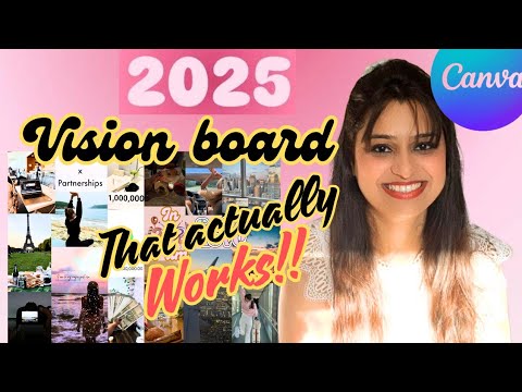 Make a vision board that actually works 🌄 How to make a vision board with Canva?🌉 The Spiritual Bird