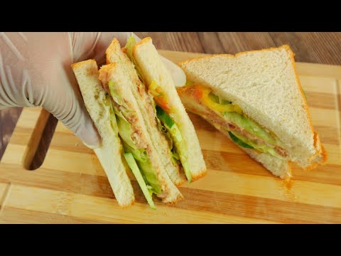 (Eng) Easy To Prepare Tuna Sandwich :: Healthy Sandwich