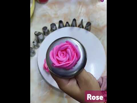 how to make instant whip cream rose #YouTube shorts #shorts video #food blog #taste of homemade