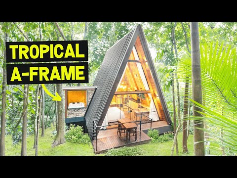 TROPICAL A-FRAME CABIN IN GATED COMMUNITY NEAR THE BEACH! Airbnb Tour