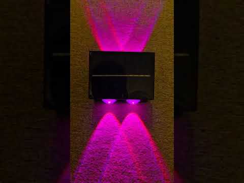 3+3 Up & Down Wall Light 🔥 | Solar Powered 🌞 | Auto Color Changing 🌈