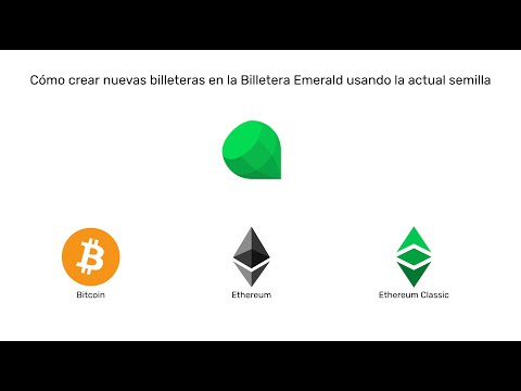 Cómo crear nuevas billeteras en la Billetera Emerald usando la actual semilla