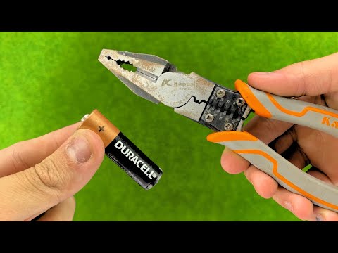 Never buy new Batteries! Just use Pliers and your Old Batteries can be Reused