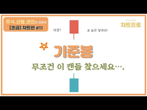 【초급-차트편#11】 " 기준봉~! " 매매할 때 이거 꼭 찾으셔야 해요~!! 〔주식.선물.코인〕