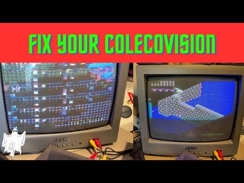 Colecovision Console Repair Bad Power Switch No Sound Glitched Graphics