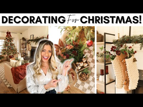 DECORATE WITH ME FOR CHRISTMAS! || HOLIDAY DECORATING TIPS AND IDEAS || HOLIDAY DECOR