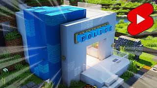 Police Department in Minecraft | Timelapse #Shorts