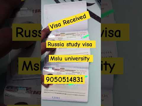 Russia study visa  | russia mslu university