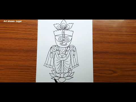 Simple to draw lord jagannath | Lord jagannath easy drawing